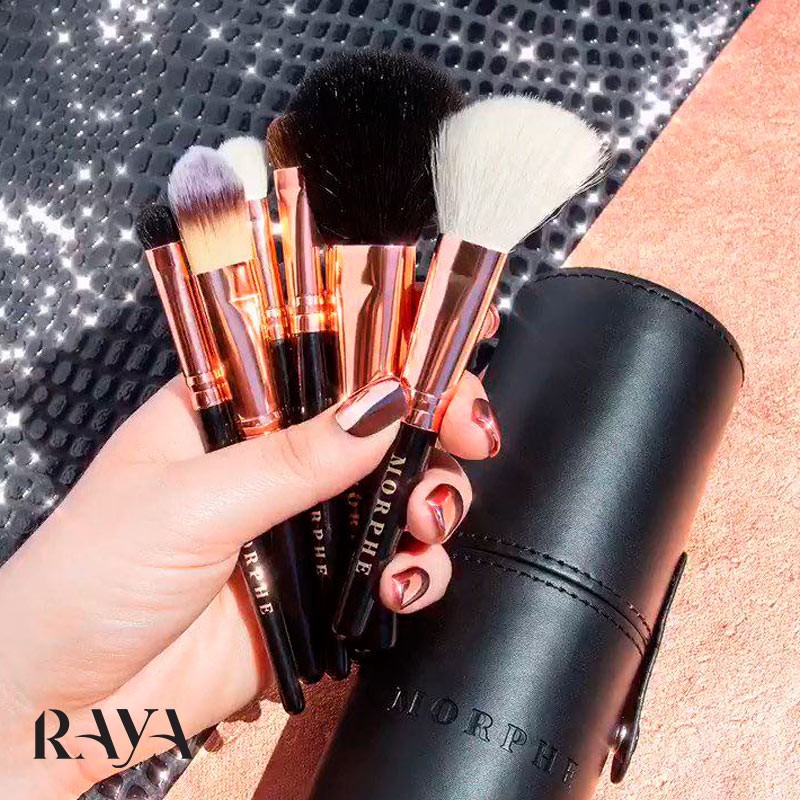 مجموعه براش های 7 عددی رز بیس مورفی Morphe Rose Baes Mini Brush Collection